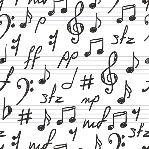 Letras e Casuais- Notas Musicais